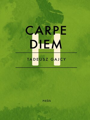 cover image of Carpe diem